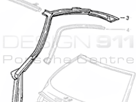Roof and a Post Surround. Porsche 993 1994-98